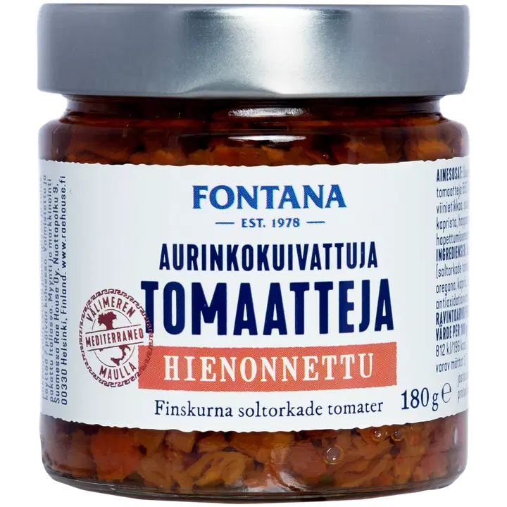 Fontana Aurinkokuivattu tomaatti 180g Hienonnettu