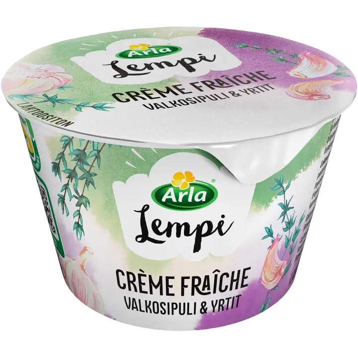 Arla Lempi Crème fraîche 200 g valkosipuli-yrtit laktoositon