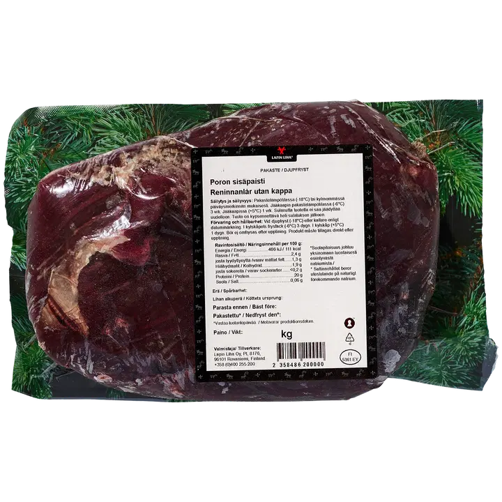 Lapin Liha Poron sisäpaisti noin 450g pakaste