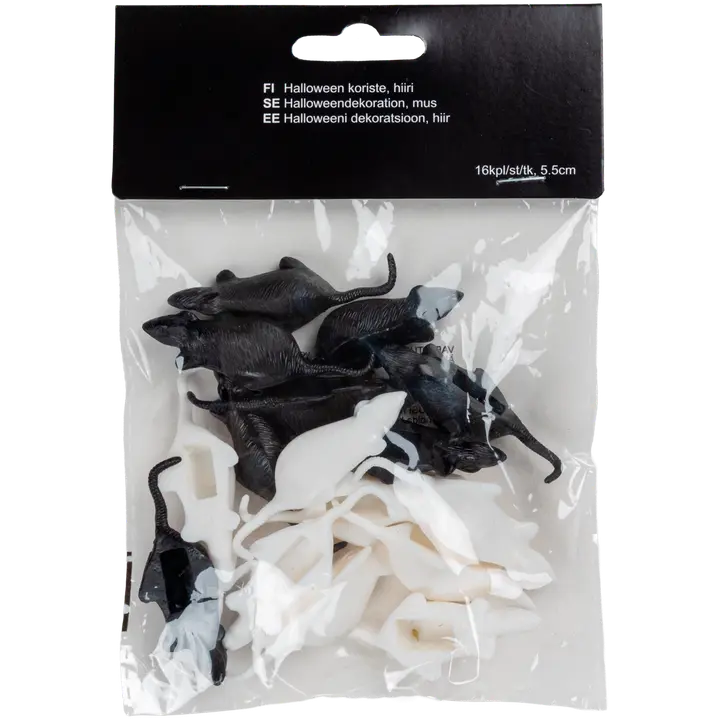 Halloweeni hiired 16 tk 6 cm