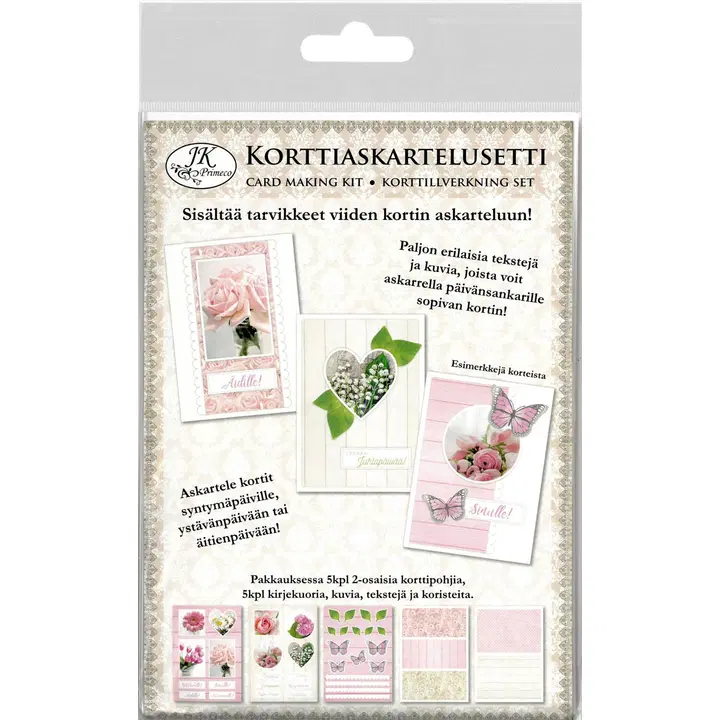 J.K. Primeco korttiaskartelusetti Kukat