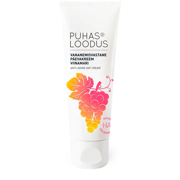 Puhas Loodus päevakreem vananemisvastane viinamari 75ml