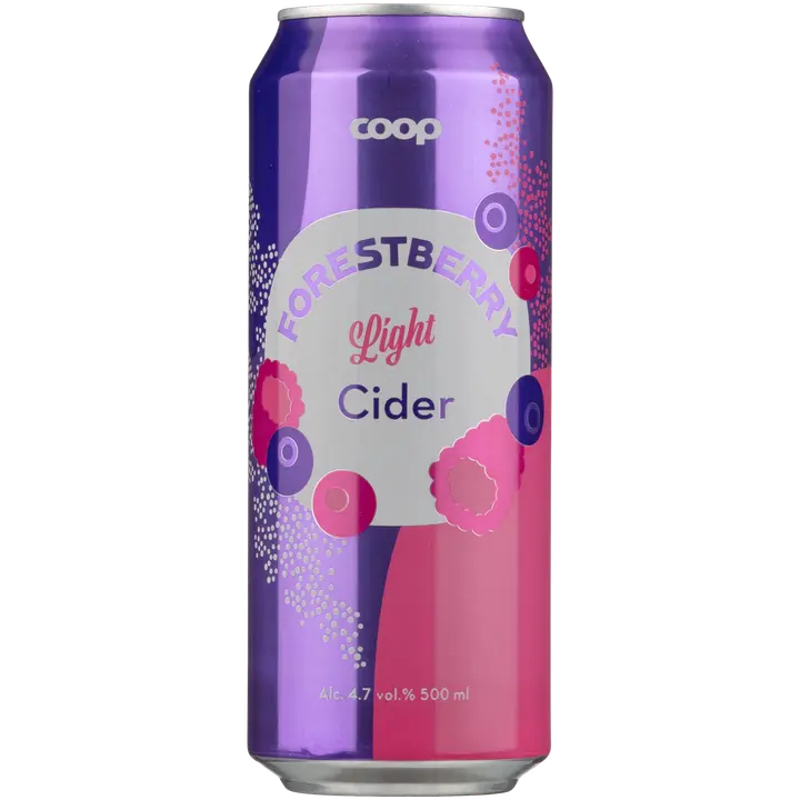 Coop metsämarjasiideri light 4,7 % 0,5 l tlk