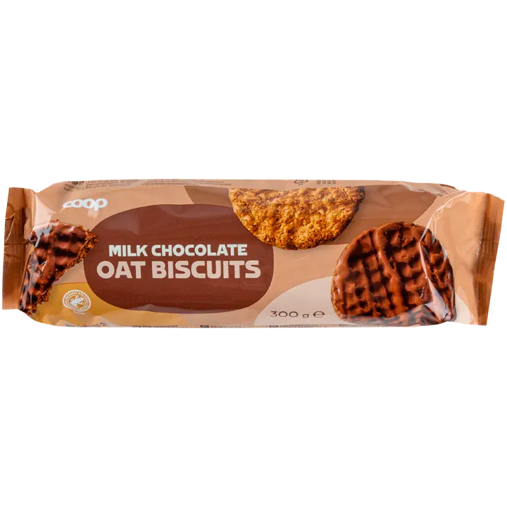 Coop kaurakeksi maitosuklaalla 300 g