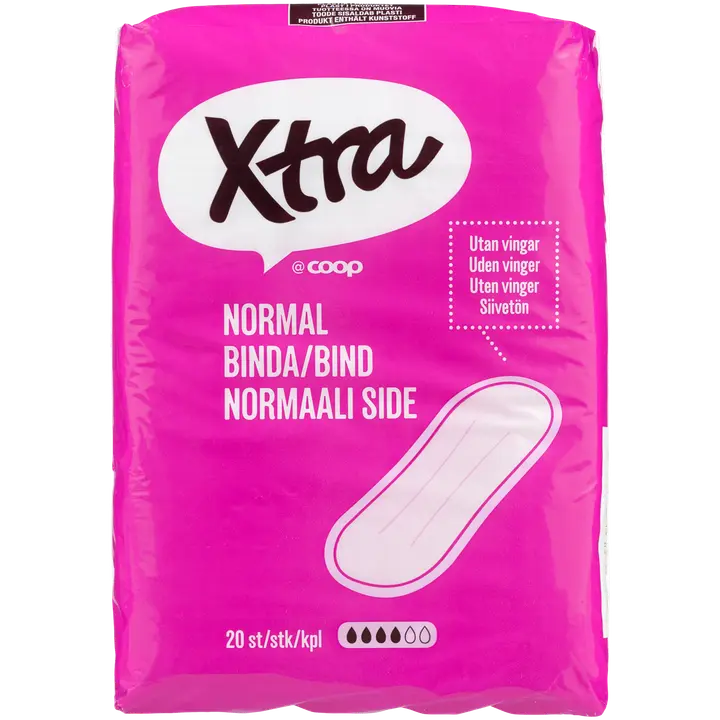 Xtra normaali side siivetön 20 kpl