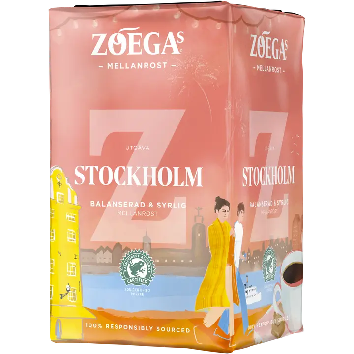 Zoégas 450g Stockholm keskipaahtoinen suodatinkahvi