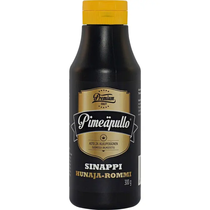 Salosen Pimeäpullo 300g Hunaja-rommisinappi