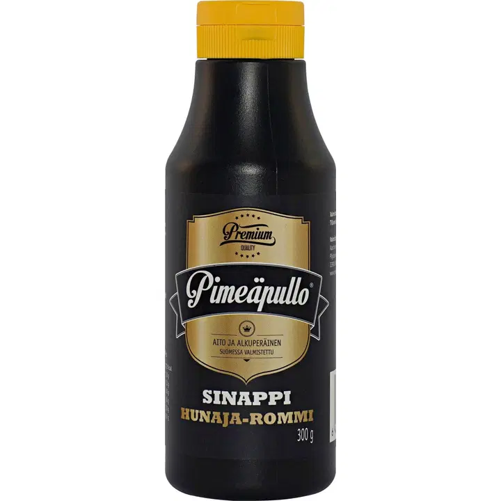 Salosen Pimeäpullo 300g Hunaja-rommisinappi