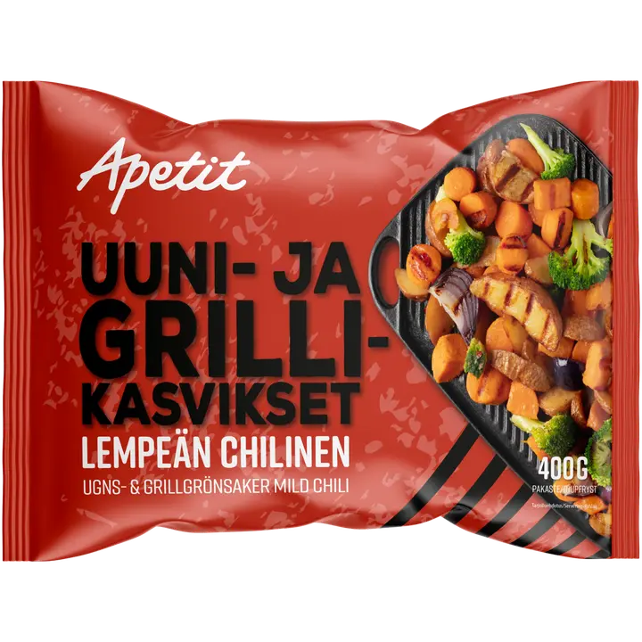 Apetit Uuni-& grillikasvikset Lempeän chilinen pakaste 400g
