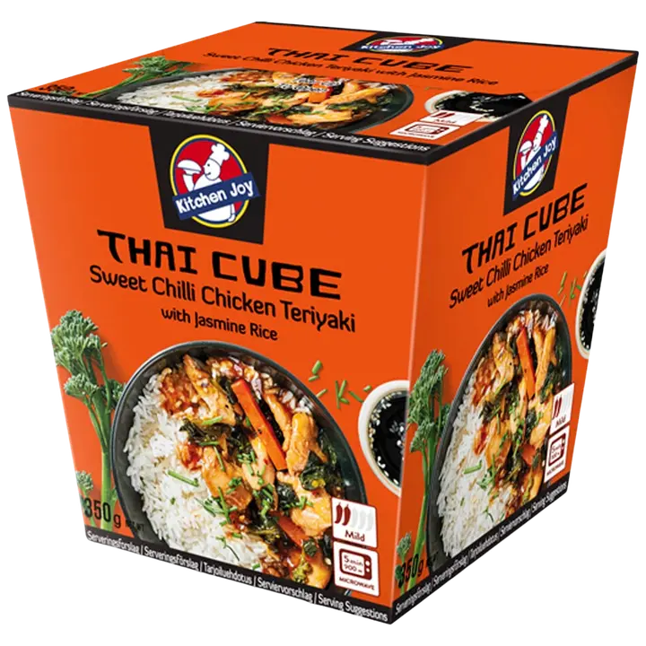 Teriyaki-broiler ja jasmiiniriis magusas tšillikastmes, 350 g