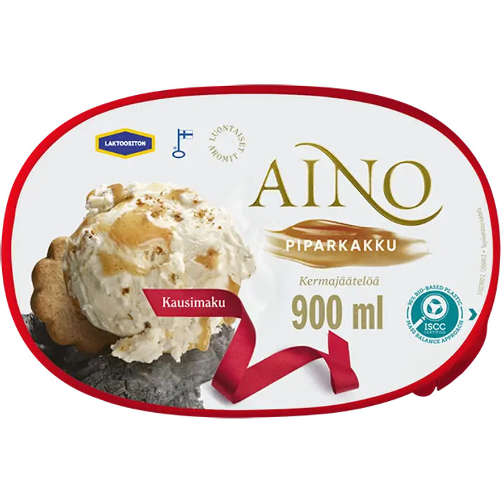 Aino Piparkakku Laktoositon kermajäätelö kotipakkaus 500g/900ml