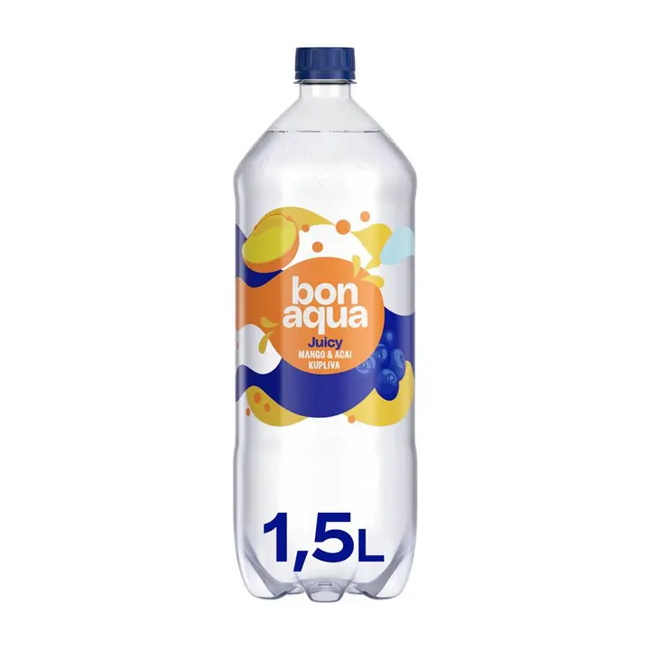 Bonaqua Juicy Mango & Acai Hiilihapotettu juoma plo 1.5 L