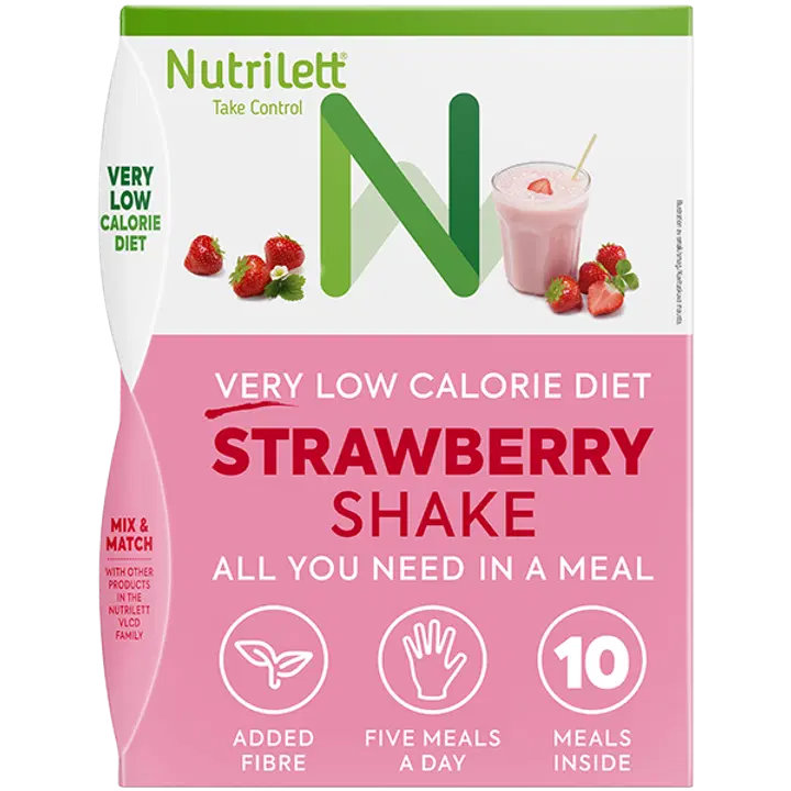 Nutrilett VLCD Strawberry Shake Pirtelö Mansikka 10x35g