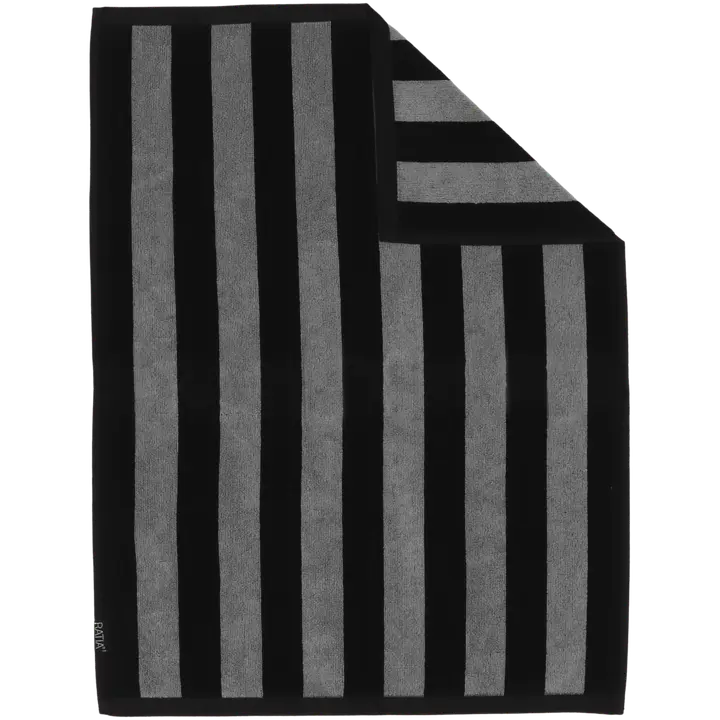 Ratia käsipyyhe Raita 40x40mm 50x70 cm musta/harmaa