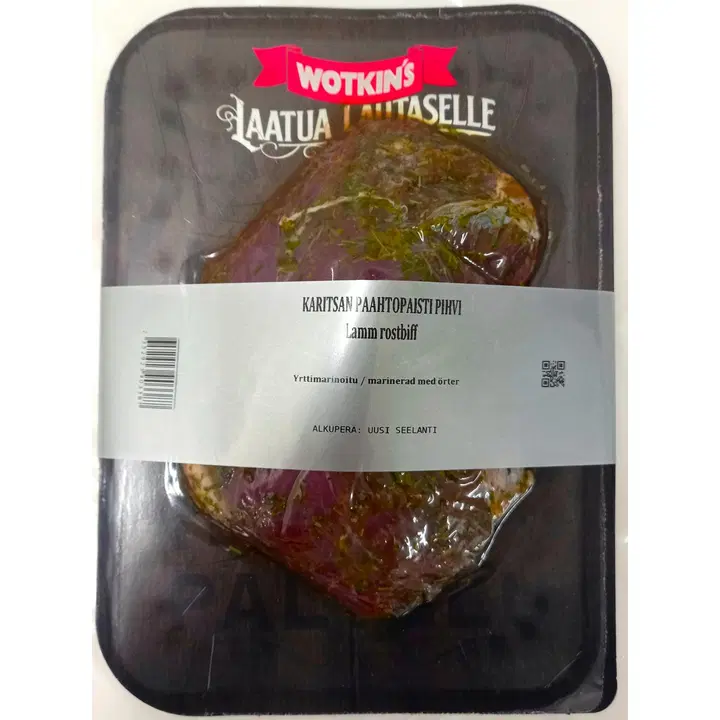 Lihatukku Veijo Votkin wotkin´s karitsan paahtopaisti pihvi yrttimarinoitu n. 300 g skinpack