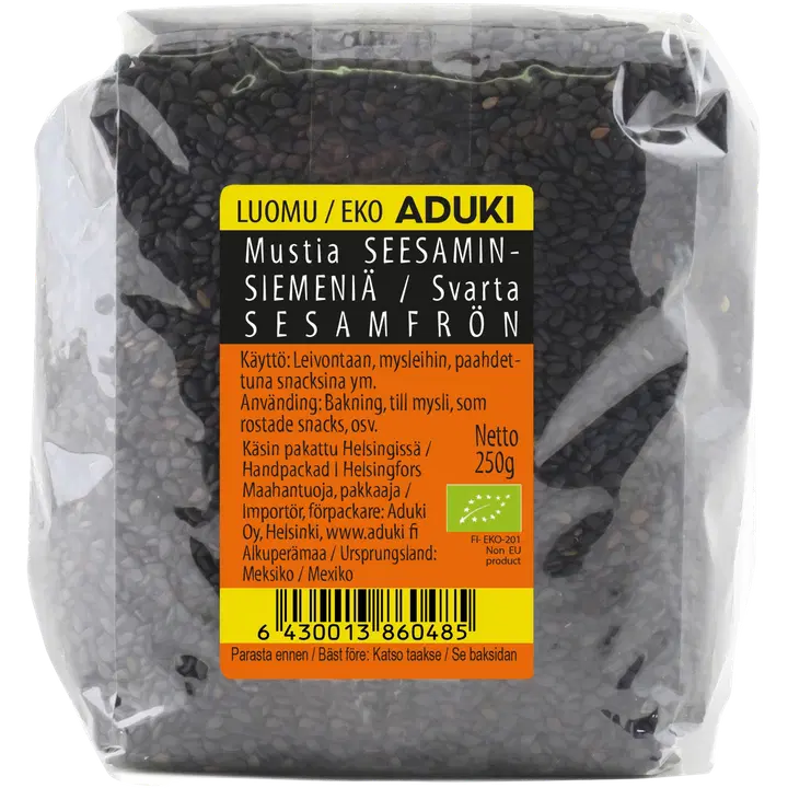 Aduki luomu musta seesaminsiemen 250g