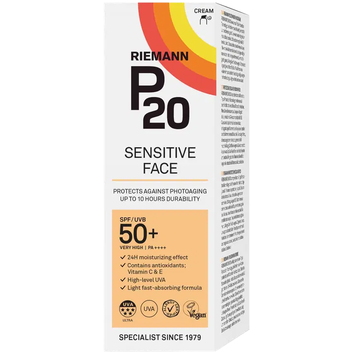P20 Sensitive Face cream SPF50+ aurinkovoide 50g