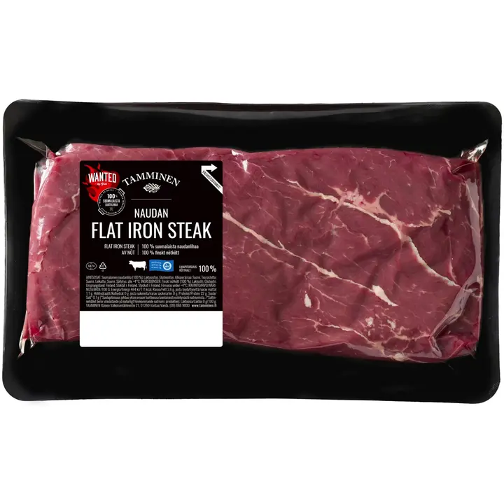 Tamminen naudan flat iron steak n600g