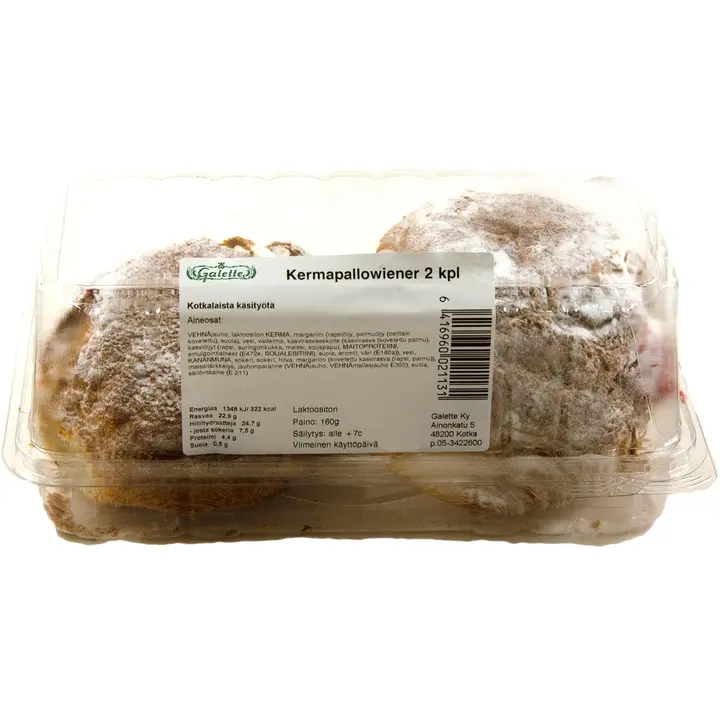 Galette 160g Kermapallowiener 2 kpl