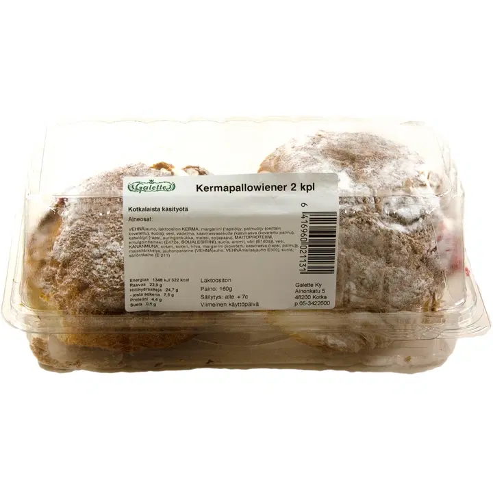 Galette 160g Kermapallowiener 2 kpl