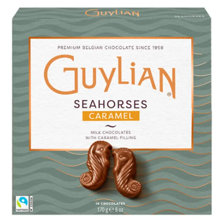 GUYLIAN Seahorses Belgia sokolaadid karamellitäidisega 170g