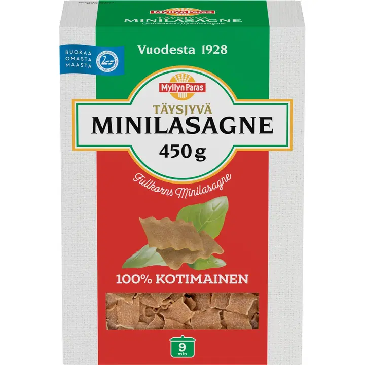 Myllyn Paras Täysjyvä Minilasagne 450 g
