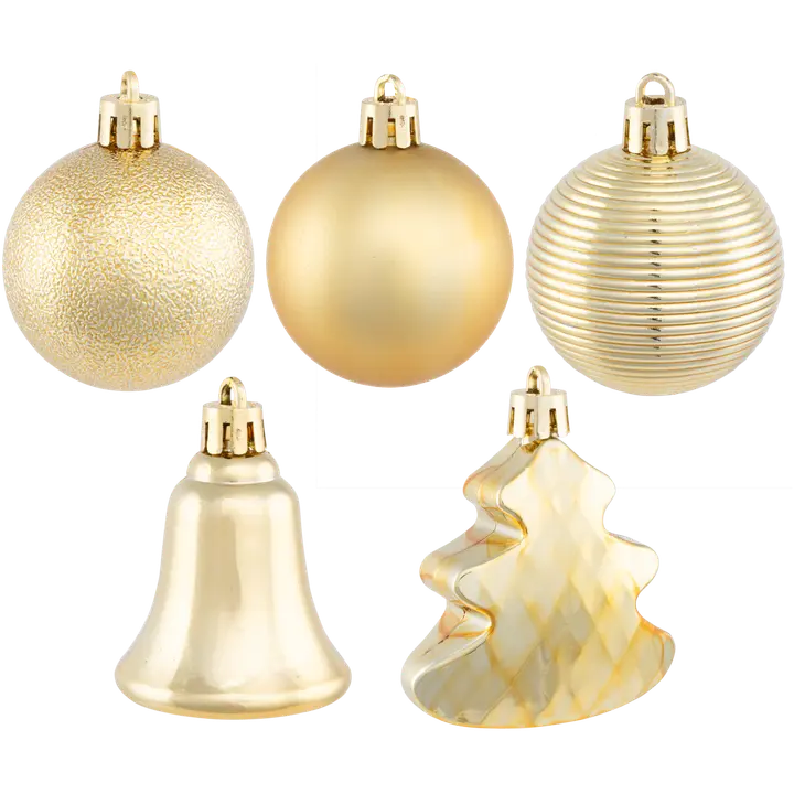Jõulukaunistus  30 tk kuldne