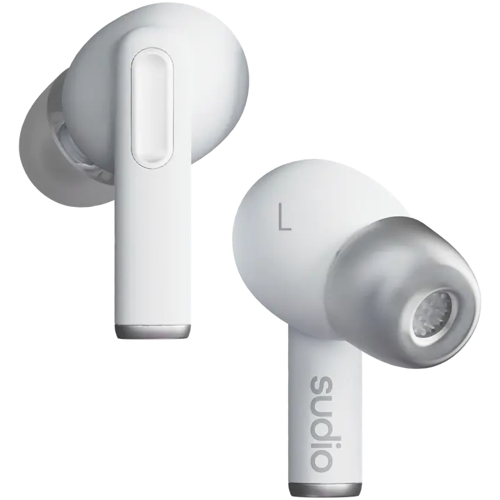 Nööpkõrvaklapid Sudio A1 Pro valge