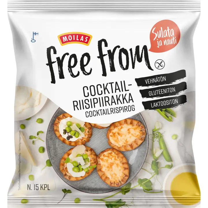 Moilas Free From Cocktailriisipiirakka n.15 kpl/450g, kypsäpakaste