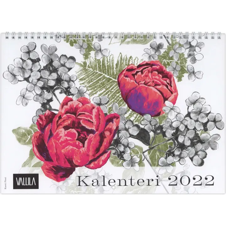 Seinäkalenteri 2022 Vallila kukat