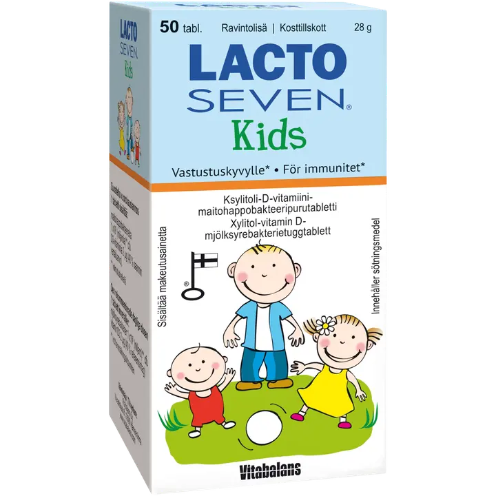 Lacto Seven Kids närimistabletid 50tk