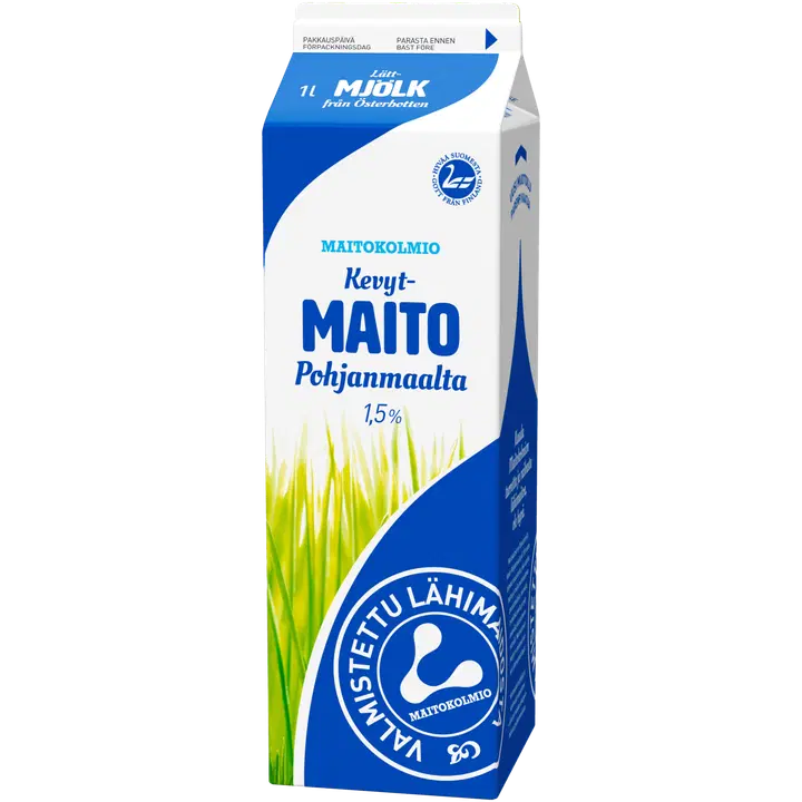 Maitokolmio kevytmaito 1l