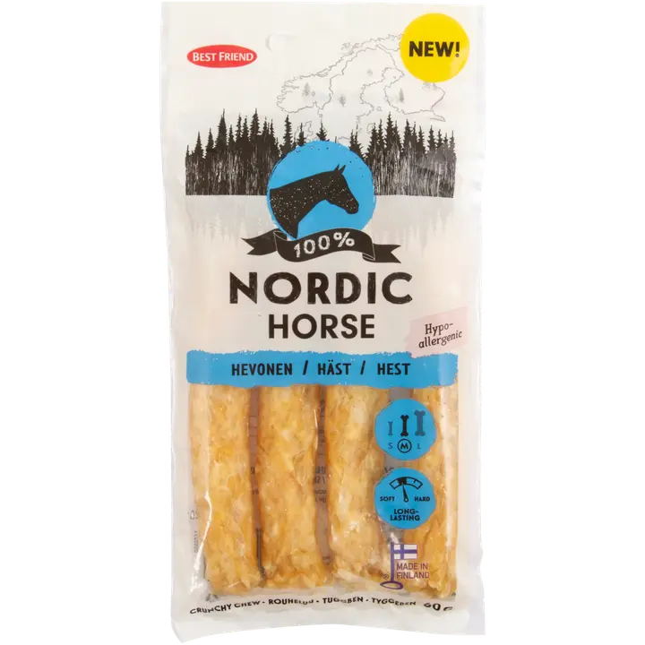 Best Friend Nordic Hevonen Hypoallergenic-rouheluu 12cm 4kpl 60g