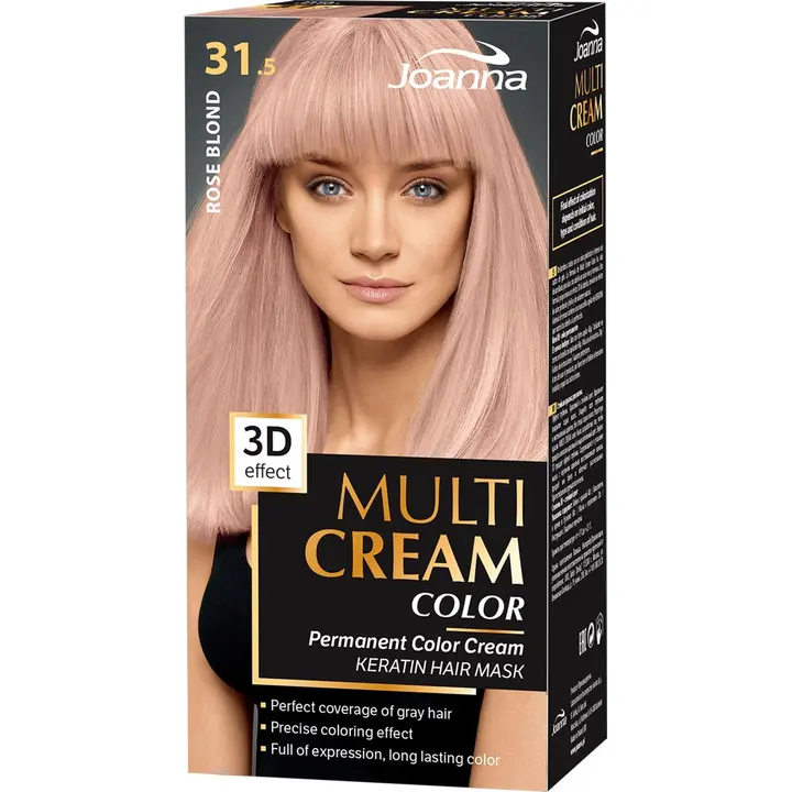 Joanna Multi color cream hiusväri 31,5 Rose blond permanent