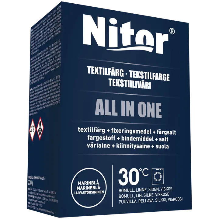 Nitor Tekstiiliväri All in one 230g mariini
