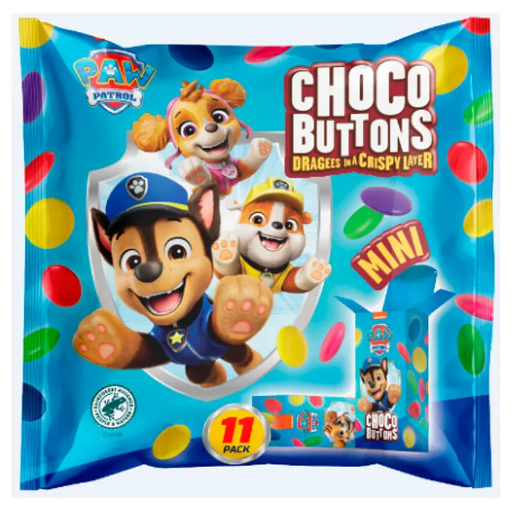 Paw Patrol Ryhmä Hau suklaanapit monipakkaus 154g
