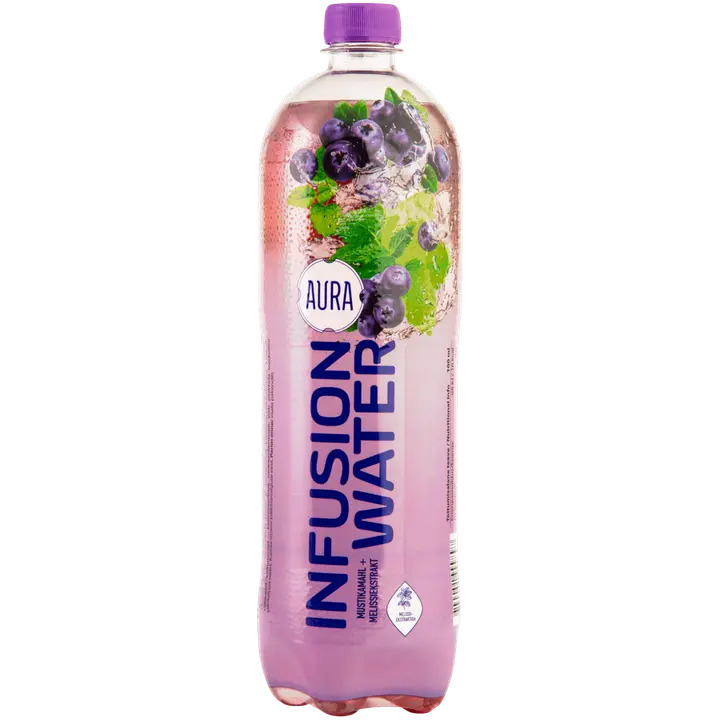Aura Infusion mustika-melissi ekstraktiga 1L
