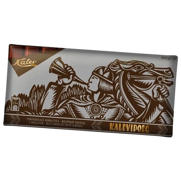 Kalev Kalevipoeg mandlitega piimašokolaad 300 g