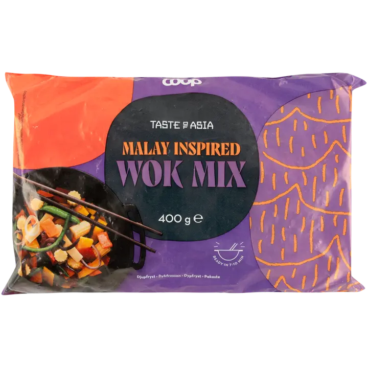 Coop Taste of Asia wokiroog Malay 400g