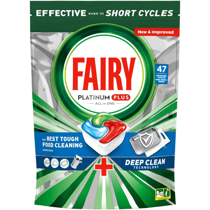 Fairy Platinum Plus All in One Deep Clean 47kpl konetiskitabletti