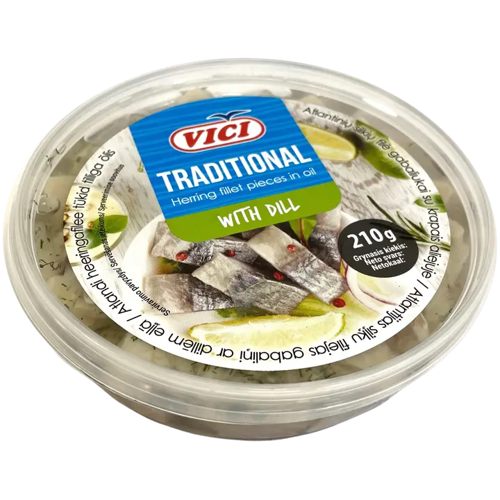 Vici Heeringafilee Tükid Tilliga Õlis 210G