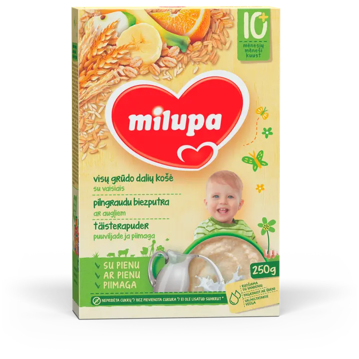 Milupa täisterapuder puuvilja, 250g, alates 10-elukuust