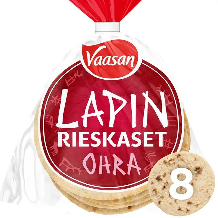 Vaasan Lapin rieskaset ohra 260 g 8 kpl