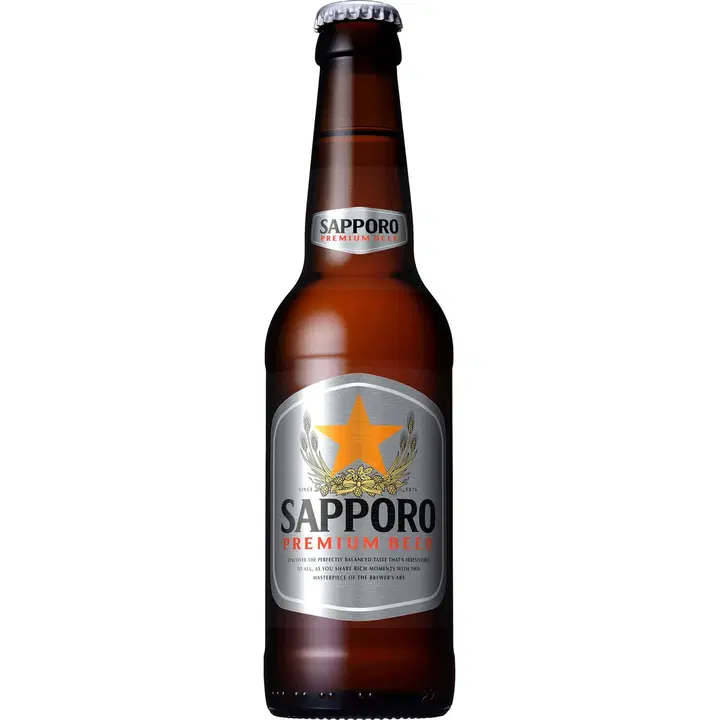Sapporo 33cl Premium Lager 4,8% pullo olut