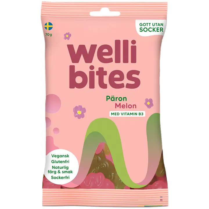 Wellibites Päärynä&Meloni 70g