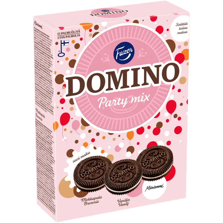 Fazer Domino Party Mix keksilajitelma 525g