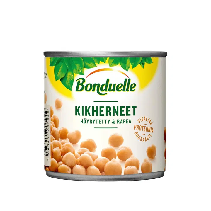 Bonduelle 310g/265g kikherneitä höyrytetty&rapea