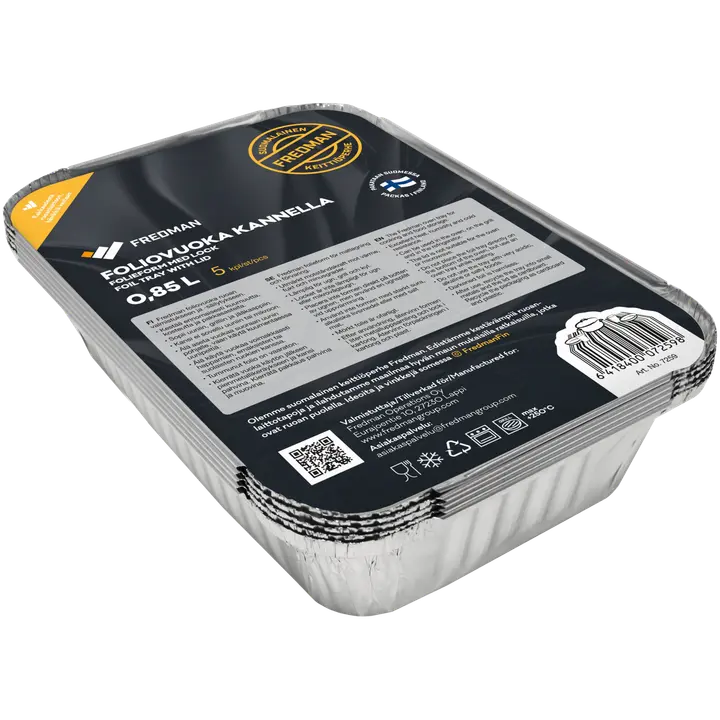 Fredman fooliumvorm 0,85l 5tk