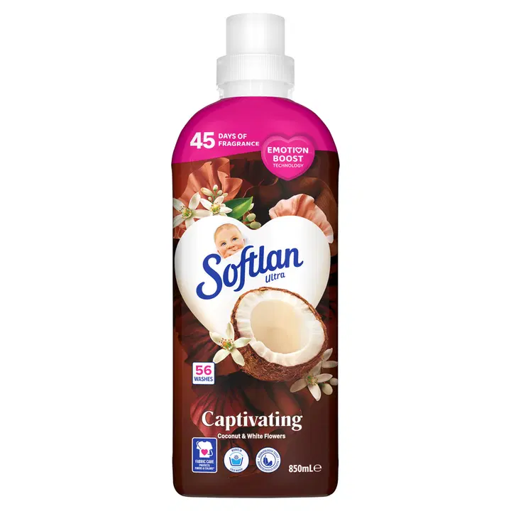 Pesuloputusvahend Softlan Coconut&White Flowers 850ml