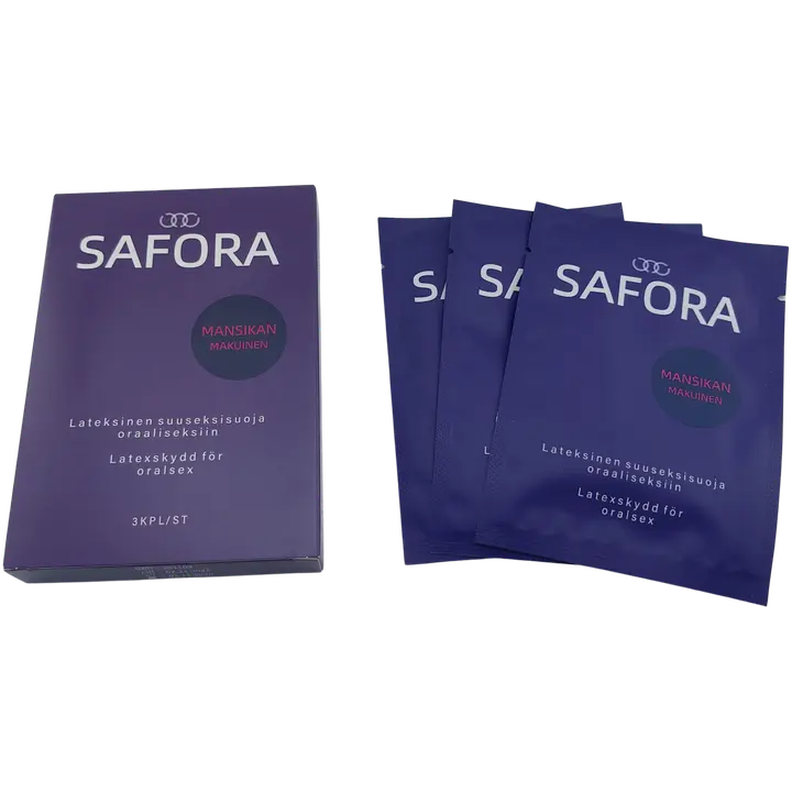 Oraalseksi kaitse Safora maasika 3tk